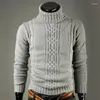 Herrtröjor 2024 Vinter Pullover High Neck tröja Fashionabla och varm i Europa Amerika