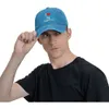 J'aime mon petit ami chapeau casquette de baseball lavable réglable chapeau de camionneur rétro pêche décontracté Denim chapeaux bleu