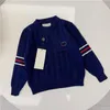 Kids Designer Sweater met capuchon merk unisex hoogwaardige trui baby trui herfst en winter sweatshirt kinderen Warm houden letter bedrukte kleding 90-150cm G36