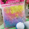 Hair Accessories 400pcs/lot Rubber Rope Ponytail Holders Bands Ties Braids Plaits Headband Clips Elastic