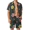 Tute da uomo Set di camicie floreali tropicali Stampa 3D Uomo Moda casual Camicie a maniche corte Pantaloncini da spiaggia oversize Abiti hawaiani Estate