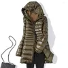 Frauen Unten Frau Lange Ente Jacken Winter Plus Größe Ultraleicht Mit Kapuze Mantel Tragbare Parkas Gepolsterte Puffer Oversize Für Frauen