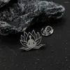 Broschen Yoga OM Brosche Pin für Herren Edelstahl Vintage Amulett Schmuck Hemd Verschluss Pullover Revers Abzeichen Hochzeitsgeschenk Trauzeugen