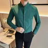 Men's Casual Shirts Plus Size 5XL-M Autumn Long Sleeve Tuxedo For Men Clothing 2024 All Match Slim Fit Prom Blouse Homme Formal
