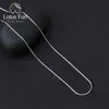 Lotus Fun Real 925 Sterling Silver Necklace Fine Jewelry 창조적 인 고품질 클래식 디자인 체인을위한 Acessorio Collier208E