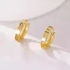 MUZHI – boucles d'oreilles à Clip en or véritable 18K, pur AU750, Design de fermoir Simple, bijoux fins à la mode, cadeau pour femmes EA014