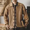 Pulls pour hommes Cardigans d'hiver pour hommes coréen Vintage tricot mode tendance lâche pull décontracté rayé tricots vêtements d'extérieur