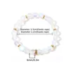 Strand YUOKIAA Natural Semi Precious Moonlight Stone Bracelet Handcrafted Beaded Elastic Gift For Men And Women Fashionable Jewelry