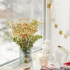 Fiori decorativi 28 cm Talee di frutta artificiale Schiuma glitterata dorata Bacche di Natale Decorazione festiva e
