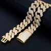 Collana da uomo in oro placcato S925, larghezza 12 mm, 14 mm, catena cubana di moissanite al miglior prezzo