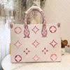 Bolsas de sacolas bolsas de designer sacos de compras de luxo 2pcs/conjunto bolsas femininas bolsas de alta qualidade bolsas de ombro de couro genuíno bolsa mamãe rosa com cordão