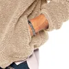 Męskie bluzy zimowe sherpa polarna bluza z kapturem luźna kurtka rozmyta puszysta z kapturem jesienna unisex casual streetwear tops