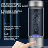 Verres à vin Machine à eau riche en hydrogène Bouteille d'hydrogène portable avec technologie avancée Pem Spe pour une génération ionisée saine