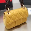 Designer-Tasche, luxuriöse Handtasche, klassische Schulter-Crossbody-Taschen, modische Klappe, Leder-Kette, Satteltasche, Marke, Damen-Geldbörse, Geschenk, Party, Diamantgitter