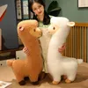 Grande Romantico Guarigione Alpaca Animale Peluche Simulazione Alpaca Peluche Ragazza Regalo Giocattolo per bambini Divano Cuscino Cuscino Decor 231229