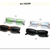 Okulary przeciwsłoneczne Chuzici Cat's Eye wąska mała ramka moda osobowość vintage dla mężczyzn kobiety okulary