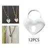 Charms Modern Heart Lock Love Pattern Pendant For Keychain Accessories