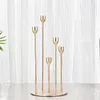 Candle Holders 5-Head Metal Holder Gold Black Luxury European Style Candlestick Stand Wedding Christmas Home Table Decoration