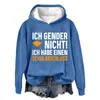 Sweats à capuche pour hommes un sweat à capuche chaud adapté aux femmes ou aux femmes Ich Gender Nicht Habe Einen Schulabschluss t-shirt petit sweat à capuche