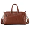 Duffel Bags Retro Leather Large Capacity Cowhide Carry-on Luggage Men And Women Business Travel Commuter Bag