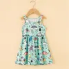 Girl Dresses Girls Summer Suspender Dress Sundress Print Pattern Cute Style Milk Silk Fabric