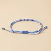 Strand YUOKIAA Temperament Retro Natural Semi Precious Blue Rice Beads Handwoven Adjustable Color Bracelet Women's Jewelry Gift