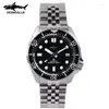 Wristwatches HEIMDALLR Sharkey Skx007 Watch Men Sapphire Ceramic Bezel 200M Water Resistance NH3 Automatic Movement Mechanical Watches Dive