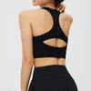 Yoga Outfit Sports Bra Top Low Back Sexy Mulheres Apertadas Elastic Ginásio Correndo Bralette Jovem Menina Colheita Almofada Removível