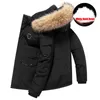 -30 grados Invierno Cálido Chaqueta de plumón Moda para hombre Pato blanco Abajo Parkas Abrigos Cuello de piel grande para mujer Outwear grueso Abrigo de nieve 231229