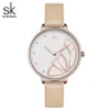 Shengke nuove donne orologio di marca di lusso semplice quarzo signora orologio da polso impermeabile moda femminile orologi casual orologio reloj mujer293d