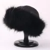 Berets outono e inverno grosso hairband fofo russo faux pele mulheres menina headband boné ao ar livre chapéus de esqui