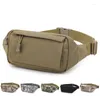 Sacos de cintura tático homens saco casual fanny pacote bolsa grande telefone cinto bolsa lona ao ar livre militar viagem banana hipbag