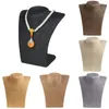 Jewelry Pouches Mannequin Bust Displays Pendant Stand For Organization