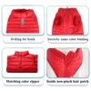 Cão vestuário leve casaco de inverno impermeável super macio quente jaqueta para cães pequenos barriga zíper fácil de usar filhote de cachorro puffer colete vermelho