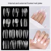 Falska naglar 1-4 st nagelspetsar Mögel Snabbbyggnad Mögel Dual Forms Finger Extension Art UV Gel Tools