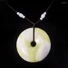 Pendentif Colliers Naturel Encre Noire Jade Sculpté À La Main Boucle De Sécurité Bijoux De Mode Collier Pour Hommes Et Femmes Accessoires Cadeaux