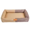 Mata łóżka dla psów hodowla miękka szczeniąt dla zwierząt domowych gniazdo dla małych średnich psów zimowe ciepłe domy wodoodporne łóżka tkaninowe