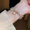 Braccialetti con ciondoli Bracciale a strati multistrato con perline opali Avvolgimento di gioielli elastici di lusso a mano Regali di moda