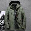 Mens White Duck Down Jacket Varm huva tjock pufferjacka kappa Male Casual High Quality Overcoat Thermal Winter Parka Men 231229