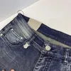 Herenjeans Designerbroek Shorts Joggen Oorlogspaardprint Gewassen jeans Broek met ritssluiting Casual legging Star1922