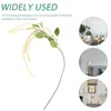 Decorative Flowers Wedding Arch Flower Simulated Hanging Rice Ceiling Soft Decoration Fake Home (tail Amaranth White Green) Plants