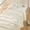 Blankets Konssy Baby For Unisex Boys Girls Super Soft Nursery Minky With Muslin Cotton Front And Dotted Fleece Backing