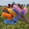 Decorative Flowers Plastic Simulation Flower 3-headed Dog Tail Grass Candle Artificial PlantHome Furnishing El Pography Wedding Office
