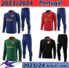 2023 2024 Portugal tracksuit JOAO FELIX soccer jerseys training suit RUBEN NEVES BRUNO RONALDO FERNANDES Portugieser 23/24 Portuguese TRACKSUIT Men kit suits