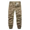 Pantaloni da uomo 2024 Mens Camouflage Tattico Cargo Uomini Jogging Militare Casual Cotone Hip Hop Nastro Maschio Esercito Pantaloni 38