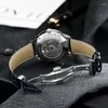 Orologi da polso Orologio da uomo meccanico automatico Galaxy Sun Moon Star impermeabile cinturino in pelle luminosa orologio Relógios Masculino 2024