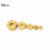 BoYuTe 100 Pz 3MM 4MM 5MM 6MM 7MM 8MM 10MM 12MM Rotondo In Metallo Ottone Fai Da Te Branelli Allentati Del Distanziatore per la Produzione di Gioielli266o