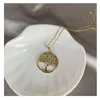 Pendentif Colliers LuxHoney Vintage Exquis Chic Rond Arbre De Vie Boîte Chaîne Collier Pour Femmes Fête Des Mères Cadeau Fête D'anniversaire