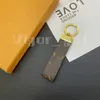 Handmade Designer Keychains Dragonne Multicolor Key Chain Women Men Brown Leather Bag Wallet Lanyard Plated Gold Accessories Keychain Letter Paris Trend