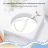 Bracelets de charme 30 pcs baptême acrylique chapelet perles mini chapelets ange avec des sacs en organza pour les faveurs de la première communion